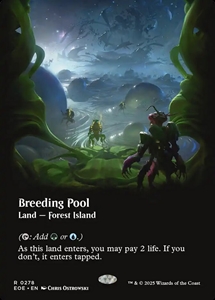 MTG 繁殖池/Breeding Pool secret lair 4枚セット ミントモール / MINT GAMES MTG(東日本橋) / 【RVR】【JPN