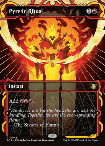 FOIL] Pyretic Ritual (Japanese Silver Scroll) - Secrets of