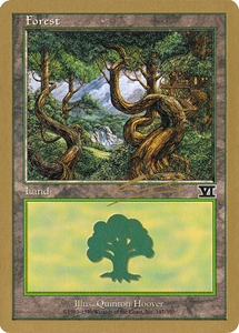 thumbnail image 2 of 20x Basic Land Forest #348 – Urza's Saga – Same Art – MP To NM – Magic MTG 2 of 6